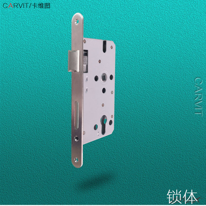 7255椭圆侧板7250锁体室内门黑镍灰 pvd亮金 雅镍色木门分体门锁