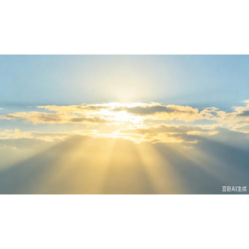 超级素材光线展示太阳光线AI生成