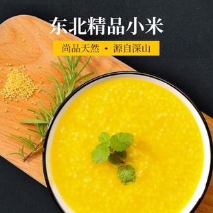 汤原县宝山大哥色泽金黄颗粒饱满小米500g*2袋