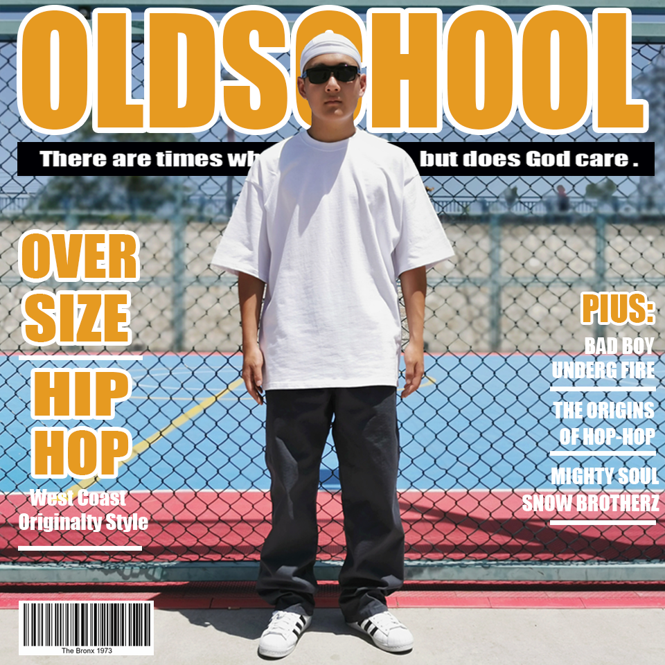 经典OldSchool宽松大码工装长裤抽绳直筒街舞嘻哈滑板Bboy裤子