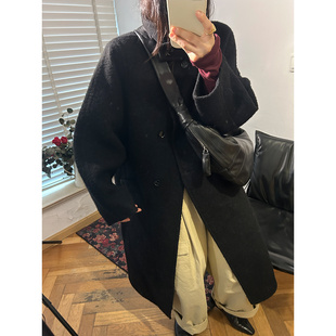 鬼鬼家韩代东大门 巨好巨奢华羊毛+婴儿羊驼高级感大衣轻盈暖