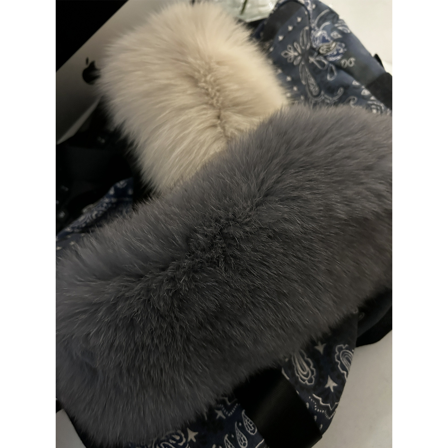 鬼鬼家正品韩代东大门秋冬 狐狸毛磁吸扣显脸小保暖毛领围脖围巾