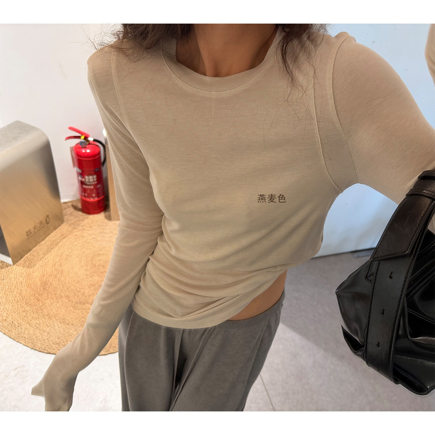 现货 正品韩代东大门秋冬 非常舒服大弹力基本款打底衫长袖内搭T图片