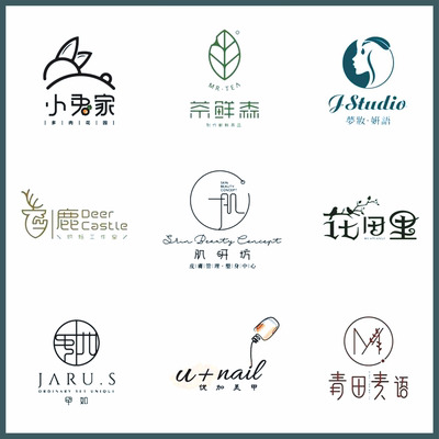 logo设计原创商标注册字体卡通图标志公司vi企业定制平面店名品牌