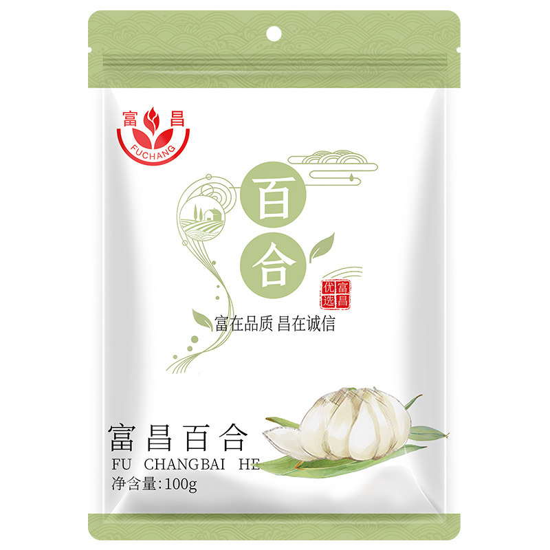 富昌百合干100g食用新鲜干货特产农家鲜百合花干百合片银耳莲子羹