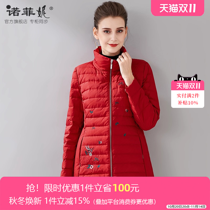 女装新年红加厚短款保暖妈妈