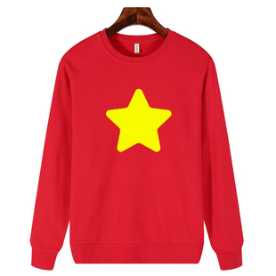 美漫Steven Universe宇宙小子史提芬宇宙五角星秋冬圆领卫衣加绒