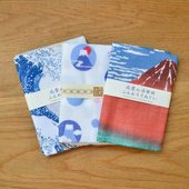 日本葛饰北斋浮世绘富士山冲浪里手帕毛巾江户长条手绢头巾伴手礼