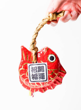 招福目出鲷鱼御守摆件