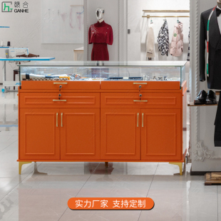 珠宝展示柜商用玻璃柜手镯玉器柜现代轻奢岛柜饰品柜台服装 首饰柜