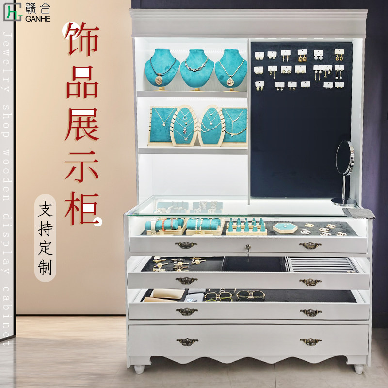 珠宝项链展示柜墨镜高柜包包手表展柜丝巾首饰展示柜珠宝发箍货架