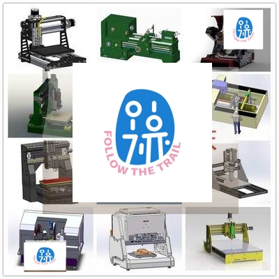 300多套CNC加工中心数控铣床车床打印机雕刻机机床3d图纸三维模型