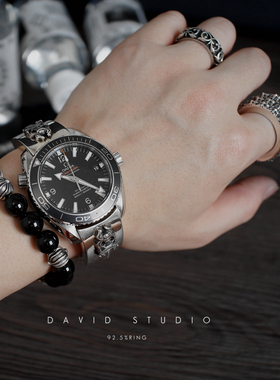 纯银高逼格朋克风网红同款链子