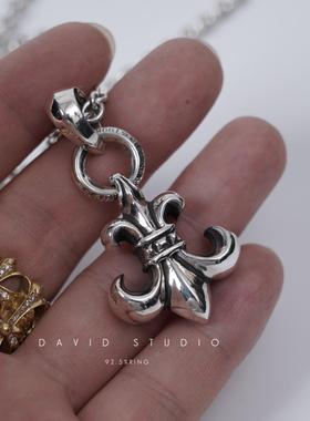 davidstudio925纯银环形童军花