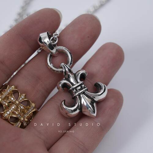 davidstudio925纯银环形童军花