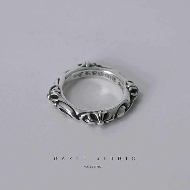 花纹男女士戒指Davidstudio925图片