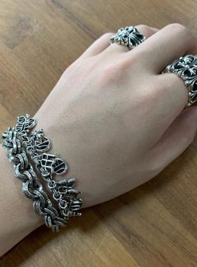 david尅罗心纯银925高逼格手链