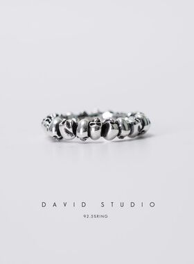 davidstudio全手工骷髅头戒指