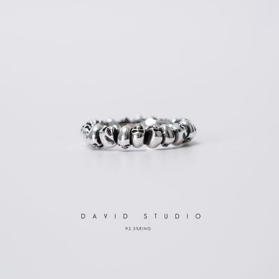 davidstudio全手工骷髅头戒指