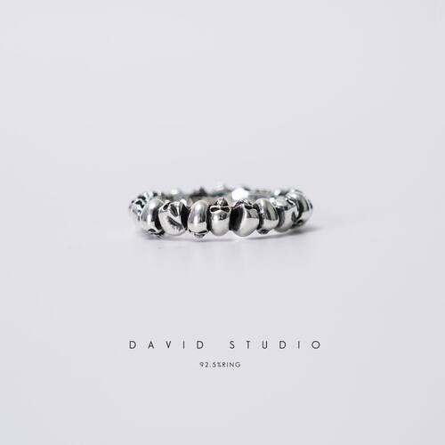 davidstudio全手工骷髅头戒指