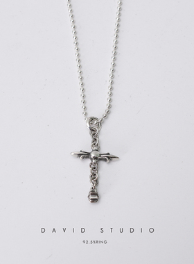 银六芒星流苏吊坠同纯银