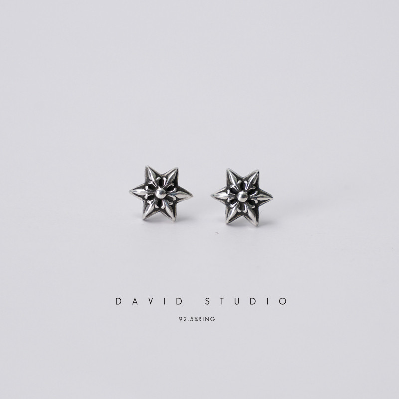 六芒星david经典男女潮流耳坠图片