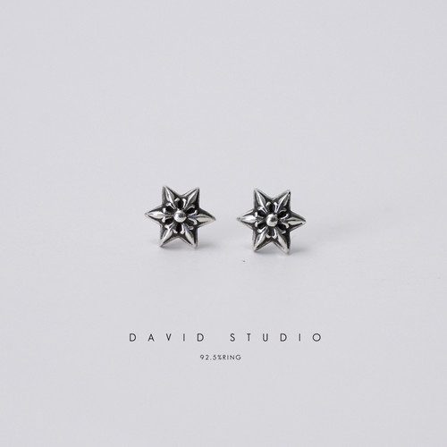 六芒星david经典男女潮流耳坠