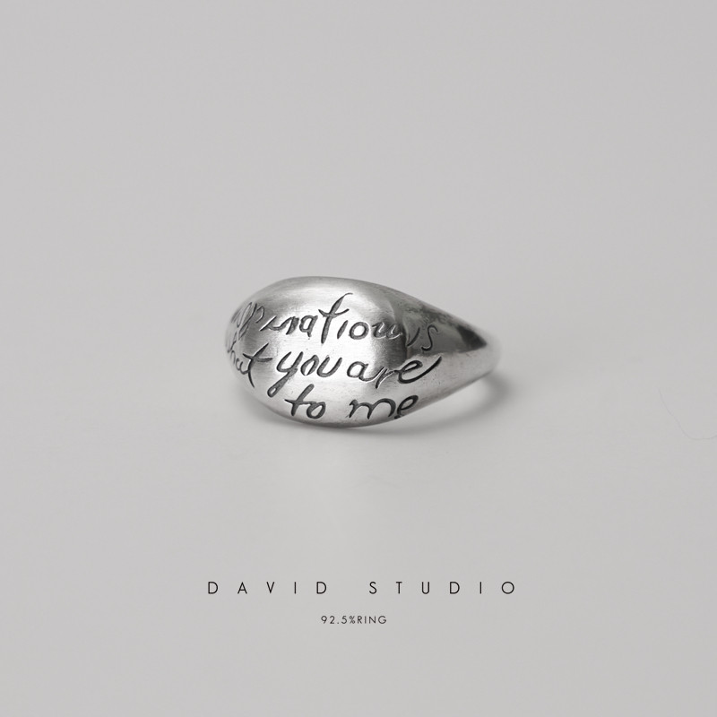 davidstudio925纯银munchen戒指图片