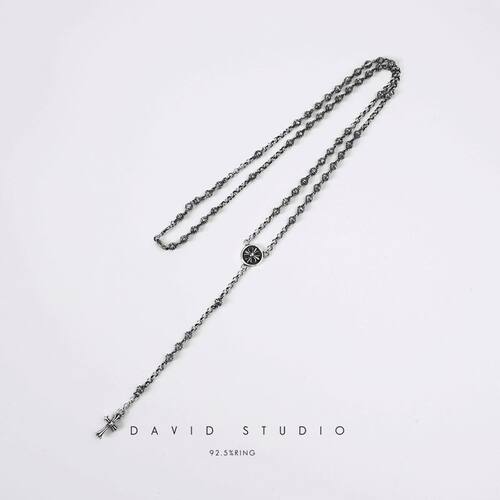 新款davidstudio925花圆珠吊坠