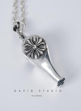 davidstudio925纯银口哨毛衣链