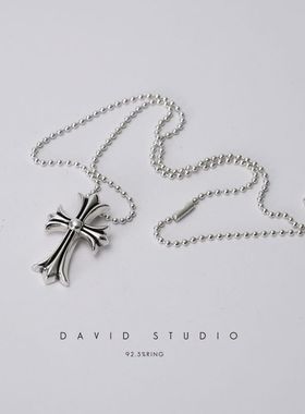 davidstudio925纯银做旧项链