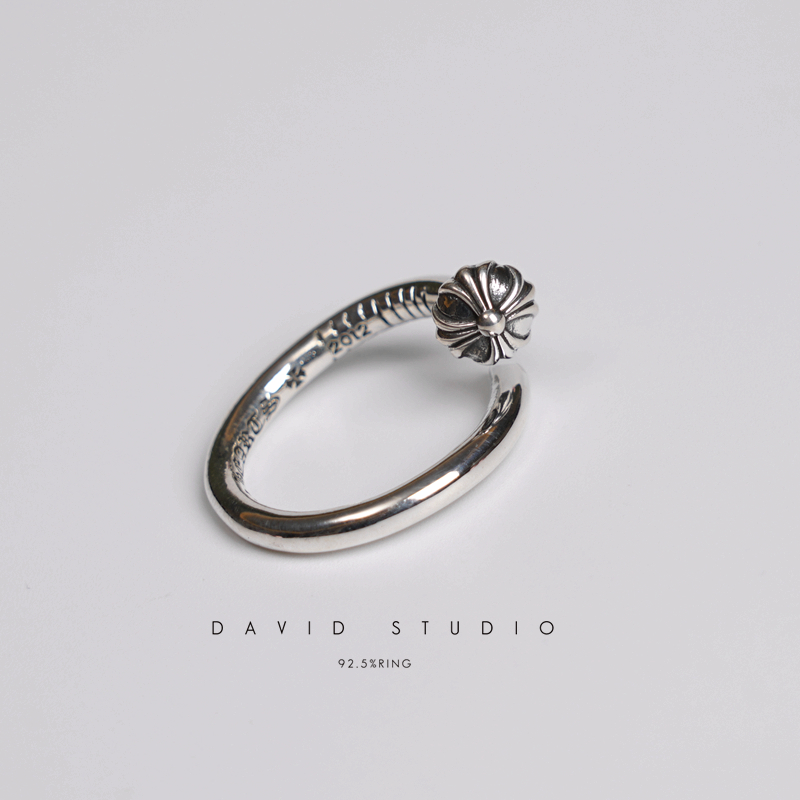 david尅罗心s925纯银情侣戒指