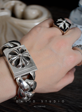 david家朋克机车风花高逼格手链