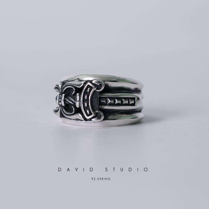davidstudio925纯银罗志祥戒指图片