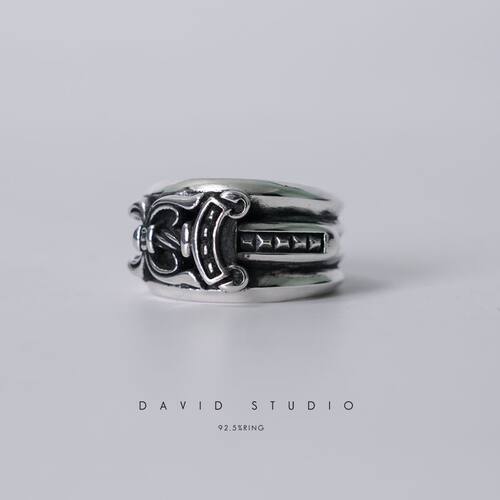 davidstudio925纯银罗志祥戒指
