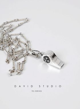 新款纯银迷你MINI小口哨项链