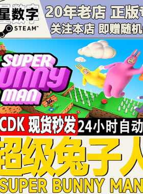 Steam正版国区KEY 超级兔子人  Super Bunny Man 激活码CDKEY现货