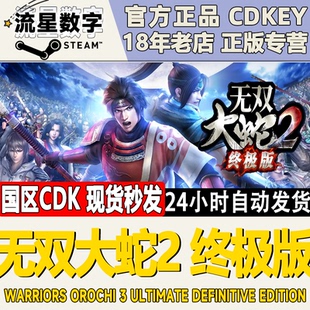 Steam正版 無(wú)雙大蛇2終極版 激活碼 CDKEY現(xiàn)貨秒發(fā) 國(guó)區(qū)KEY
