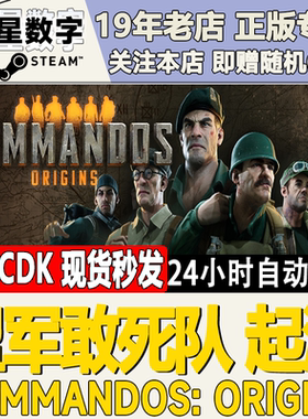Steam正版国区KEY 盟军敢死队 起源Commandos: Origins CDKEY现货