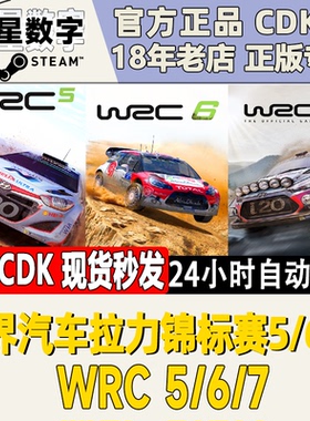 Steam正版国区KEY 世界汽车拉力锦标赛5/6/7 RC5/6/7 WRC5/6/7