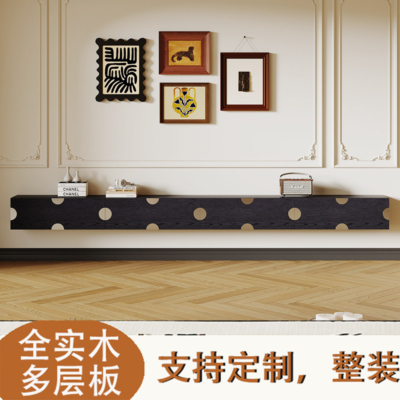 简约实木客厅壁挂式电视机柜