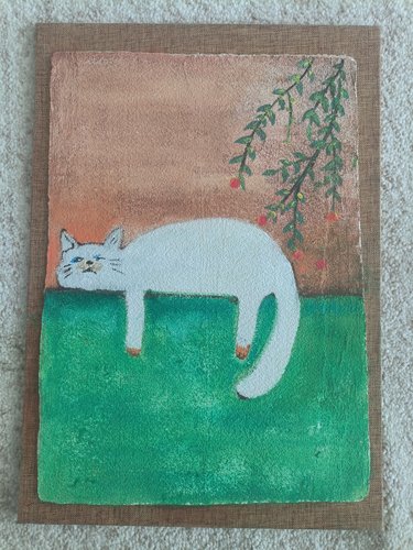 肌理画画板白色空白30x21厘米厚5毫米赠送颜料画笔直接打底稿涂色