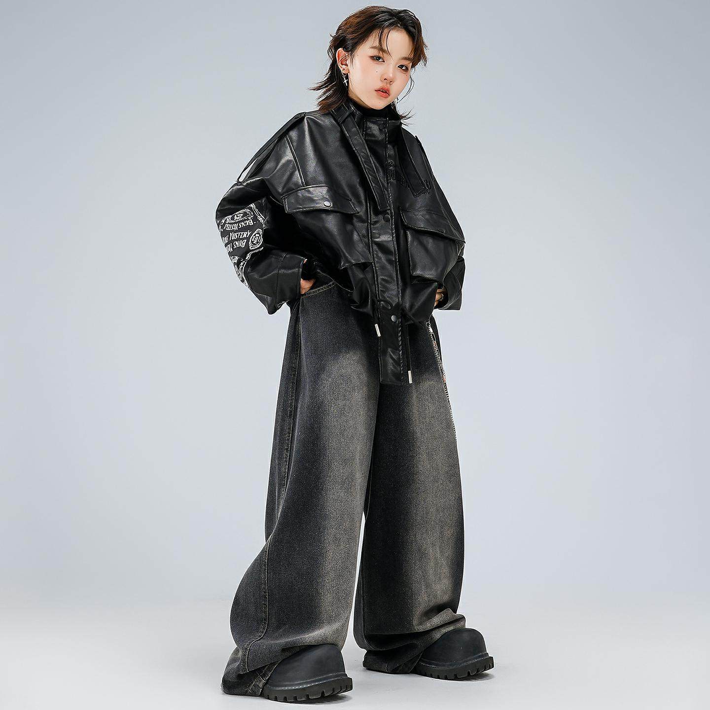 街舞儿童潮服男童hiphop长袖夹克表演服女童潮酷时髦流行舞演出服,童装/婴儿装/亲子装,儿童演出服,淘宝优惠券,粉丝福利购,淘宝优惠卷