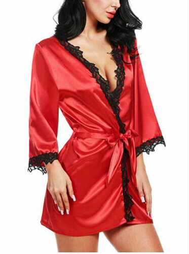 Pajamas simulation silk robe bathrobe bathrobe 219