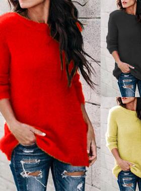 Long Sleeve Knitted Pullover Sweater Plus Size 5XL