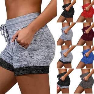 2022 Yoga Shorts Sports Stretch Lace 短裤 Women