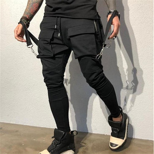 fashion Casual male sportswear Pants Joggers Pencil trousers