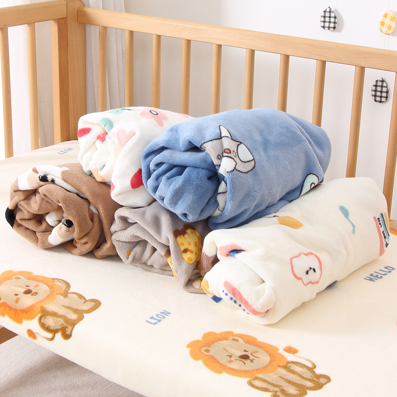 婴儿床床笠秋冬牛奶绒拼接床单新生儿童加厚珊瑚绒可定制床垫套罩