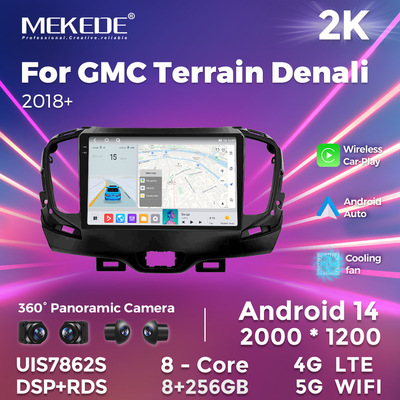 适用于GMC Terrain Denali 2018+美国通用智能安卓大屏车载导航仪