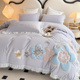 秋冬季 全棉磨毛四件套高级感加厚保暖纯棉公主风床单被套女孩床i.